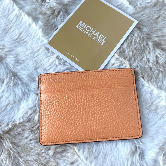 NWT authentic MK genuine leather card wallet - Picture 2 of 5